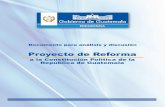 Reformas Constitucionales Guatemala