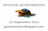 NOTICIAS DEL SECTOR ENERGÉTICO 23 Septiembre 2011