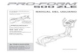 Manual Bicicleta Eliptica Proform 500 ZLE
