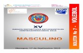 BOLETIN No 7 VOLEIBOL MASCULINO CODICADER (FINAL)