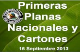 Primeras Planas Nacionales y Cartones 16 Septiembre 2013
