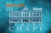 Programación de espectáculos ENERO-JULIO 2012 en el Teatro Chapi de Villena -
