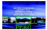 Proyectos de Inversion en Turismo utilizando Fuentes de Agua Minero Termales PERU 2009