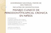MANEJO CLINICO DE PERIODONTITIS APICAL CRONICA EN NIÑOS