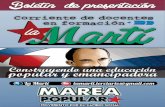 Boletín de Presentación - La Martí