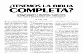 Tenemos la Biblia Completa (Prelim 1972)