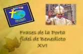 Frases de la Porta fidei de Benedicto XVI