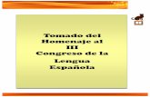 Homenaje al III congreso de la Lengua Española