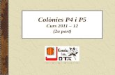 Colònies de P4 i P5 (2a part) - Curs 2011 - 12
