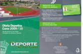 Oferta deportiva 2009-10 | Ayuntamiento de Tres Cantos
