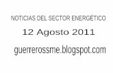 NOTICIAS DEL SECTOR ENERGÉTICOS 12 Agosto 2011