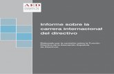 Informe sobre la carrera internacional del directivo
