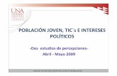 Presentación: Población joven, TIC's e intereses políticos.
