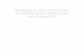 Balance general de la bicicleta pública en España (2011)