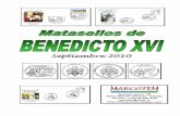 Matasellos de BENEDICTO XVI. Cancels of BENEDICT XVI