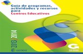 Guía de programas, actividades y recursos para Centros Educativos 2013-2014