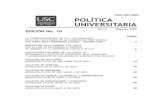 No. 10 Política Universitaria