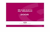 Memoria de actividades y gestión año 2008
