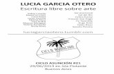 LUCIA GARCIA OTERO - Escritura libre sobre arte - Ciclo Asunción 21