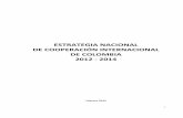 ESTRATEGIA NACIONAL DE COOPERACIÓN INTERNACIONAL DE COLOMBIA2012 - 2014