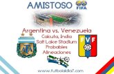 Probables Alineaciones Argentina vs. Venezuela