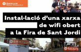 Desplegament d'una xarxa wifi oberta en motiu de la Fira de Sant Jordi