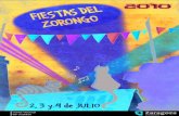 Programa fiestas El Zorongo 2010
