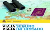 Folleto alerta de viaje del Ministerio español