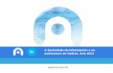 A Sociedade da Información e os autónomos de Galicia. Ano 2012