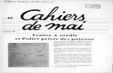 Cahiers de Mai - França - 1968 n10