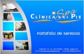 Portafolio de Servicios Clinica del Pie y Spa