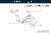 Manual instrucciones bicicleta spinning Champion S20