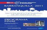 Programa Final/Final Program. Congreso Colombiano de Reumatología
