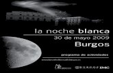 Burgos la noche blanca 2009 programa de mano