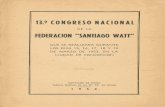 13º congreso nacional de la federación Santiago Watt