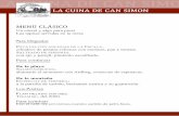 La cuina de can simon: Carta en castellà