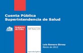 Cuenta Pública Superintendencia de Salud- gestión 2011