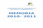 Memoria 2010 2011 cordap
