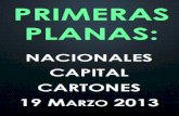 Primeras Planas Nacionales y Cartones 19 Marzo 2013