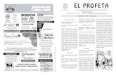 Hoja dominical "El Profeta". Domingo, 25 de Marzo 2012