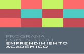 Programa CEI Fomento del Emprendimiento Académico - Catálogo