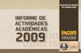 Informe de Actividades Académicas FACOM 2009