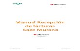 Manual Recepción de facturas Sage Murano