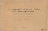 Congreso Nacional de Ingeniería (2º. 1950. Madrid). Tomo VII. Parte I
