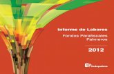 Informe de labores fondos parafiscales palmeros 2012