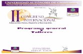 Programa General II Congreso Internacional, Cd Juárez