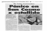 Pánico en San Cosme por estallido de mufa