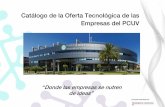 Catálogo de la Oferta Tecnológica de las Empresas del PCUV 2013