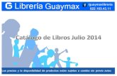 Librería Guaymax-Catálogo de libros julio 2014