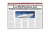 La reforma en telecomunicaciones.